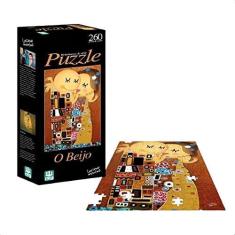 Imagem de Nig Brinquedos Quebra Cabeça Releituras de Arte O Beijo Luciano Martins 260 Peças