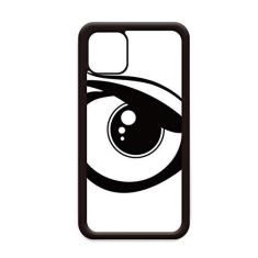 Imagem de Capa preta para iPhone 12 Pro Max decoração de olhos em vetor para Apple Mini Mobile Case Shell
