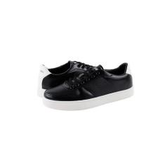 Imagem de Mario Lopez Tênis masculino Carlos cano baixo com cadarço confortável tênis clássico masculino, Preto, 39