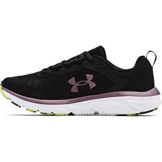 Imagem de Under Armour Charged Assert 9 feminino, Preto (002)/Ameixa cinza, 38