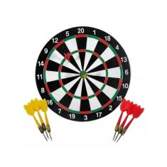Imagem de Jogo De Dardos Dupla Face 1 Tabuleiro E 6 Dardos 42cm