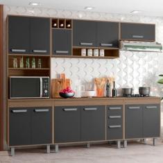 Imagem de Cozinha Compacta 5 Peças, Balcão e Tampo Barcelona Poliman Móveis, Car