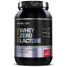 100% Pure Whey Zero Lactose 900G - Morango - Probiótica