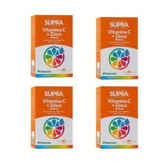 Imagem de Kit 4 Vitamina C + Zinco Supra 60 Cápsulas - Herbamed