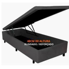 Imagem de Cama box baú solteiro padrão 088 x 188 c/ 48cm de altura - Reforçada