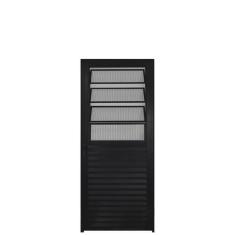 Imagem de Porta de Alumínio com Basculante 210x80cm Lado Direito Hale Esquadrias Preto