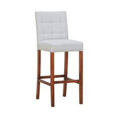 Imagem de Kit 2 Banqueta Industrial em Aço e Madeira Maciça Laís Castanho