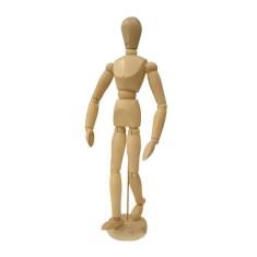 Imagem de Boneco Manequim Articulado De Madeira 14 Cm