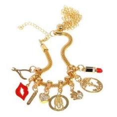 Imagem de Pulseira Moda Beleza Vaidade Estética Folheado Ouro 18k