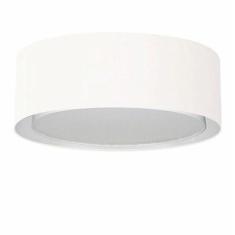 Imagem de Plafon Duplo Cilíndrico Md-3038 Cúpula Em Tecido 80X30cm Branco - Bivolt