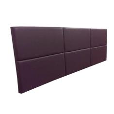 Imagem de Cabeceira Estofada Queen Bloco Alce Couch Corino Bordô 160Cm