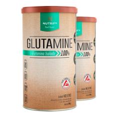 Imagem de Kit 2 Glutamine L-glutamina Isolada Neutro Nutrify 500g
