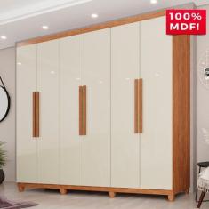 Imagem de Guarda-Roupa Casal 100% Mdf 6 Portas E 4 Gavetas Espanha - Tudo De Móv