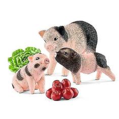 Imagem de Fazendas de formigas miniatura porco mãe e leitões 5 peças