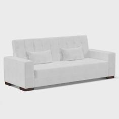 Imagem de Sofá Cama 02 Lugares Lisboa Corano Branco - D'Rossi