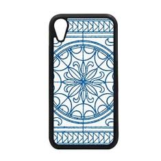 Imagem de Capa com estampa azul decorativa estilo Talavera para iPhone XR para proteção de telefone Apple