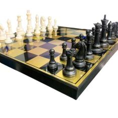Imagem de Jogo De Xadrez E Damas Com Tabuleiro Magnético 2 Em 1 - Monaliza