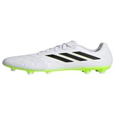 Imagem de adidas Tênis adulto unissex Copa Pure.2 Firm Ground, Branco/preto/limão lúcido, 14 Women/13 Men