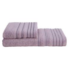 Imagem de Jogo de Toalhas Milano Rosa Blush 01 Banho e 01 Rosto - Dianneli