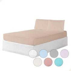 Imagem de Kit Jogo de Lençol Queen 3 Peças Paris 100% Algodão 150 Fios - MR Enxo