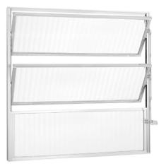 Imagem de Janela De Aluminio Basculante 60x40cm Ecosul Branco