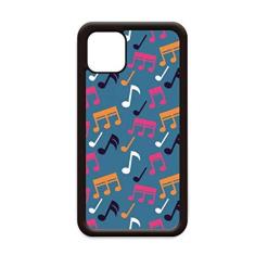 Imagem de Capa colorida com notas musicais azuis para iPhone 12 Pro Max para Apple Mini Mobile Case Shell