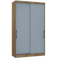 Imagem de Guarda Roupa Modulado 134,50cm 2 Portas De Correr Paris Luciane Móveis Avelã Pf Com Grey Sky Pf