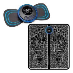 Imagem de Massageador Ems Kit Tapete Pés + Pescoço Coluna Perna Lombar - Shopbr