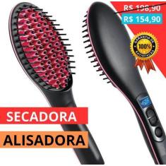 Imagem de Escova de secar cabelo 2 em 1 escova alisadora escova secadora Progres