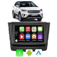 Imagem de Kit Central Multimidia Android Auto Carplay Creta 2016 2017 2018 2019 
