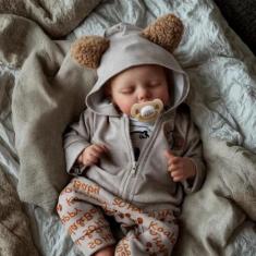 Imagem de Boneca Reborn JIZHI Realistic Girl 43 cm com kit de alimentação