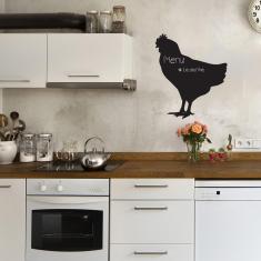 Imagem de Adesivo de Parede Lousa Para Cozinha Galinha 56x65cm