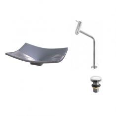 Imagem de Kit Cuba F44 Com Torneira Link 1062 Metal E Válvula Click 1 Pol. 