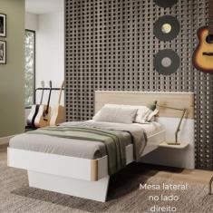 Imagem de Cama Infantil Sonho Tamanho Solteiro Branco/aveiro