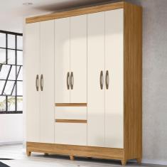 Imagem de Guarda Roupa Casal 6 Portas 8990 Freijo Off White Moval Freijo Off White