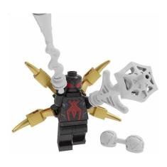 Imagem de Boneco Blocos De Montar Homem Aranha Traje Preto De Batalha