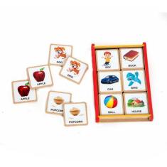 Imagem de Jogo Da Memória Educativo Em Mdf- Inglês - Tralala