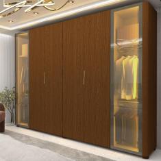 Imagem de Guarda-Roupa Casal 6 Portas Com 2 Portas Reflecta Com Pés Com Led Inno