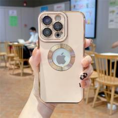 Imagem de Capa de telefone galvanizada macia para iphone 11 12 13 14 15 pro max xs x xr 7 8 plus mini oco capa de silicone, rosa, para iphone xr