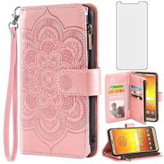 Imagem de Asuwish Capa de telefone para Moto E5/G6 Play/MotoG6 Forge capa carteira com protetor de tela de vidro temperado e suporte flip para cartão de crédito celular Motorola MotoG6Play MotoG6Play Moto6 G 6G