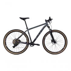 Imagem de Bicicleta Aro 29 Gti Roma 12v Garfo Com Trava K7 11/50 Freios Hidráulicos Kit 1x12 Pneu Bege - Cinza/preto Tam.19