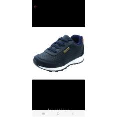 Imagem de 0Tênis infantil Masculino Confortável azul solado branco - Club happy