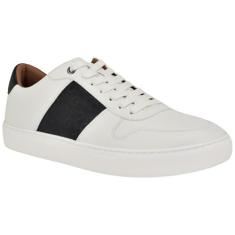 Imagem de Guess Tênis masculino Bleek, Logotipo Off Branco/Preto Multi 150, 41