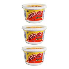 Imagem de Sabão Em Pasta Neutro - 500g - Assolan Kit 3 , Sabão Sabonete Detergen