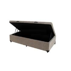 Imagem de Cama Box Baú Solteiro Suede Bege - Imperium Do Sono