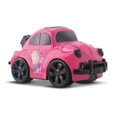 Imagem de Carrinho Fusca Rosa De Brinquedo New Bug Princesa Charmosa