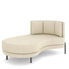Imagem de Sofá Chaise Longue Sala De Estar Living Lucca Esquerdo D02 Linho Creme