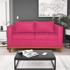 Imagem de Sofá 3 Lugares Europa 180 Cm Estilo Conforto E Elegância Suede Pink -
