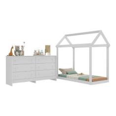 Imagem de Cama Infantil Montessoriana para Colchão 150 x 70cm com Cômoda Bambolê