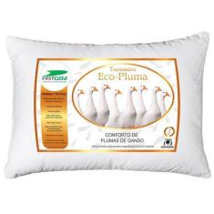 Imagem de Kit Travesseiros Plumas Ganso Sintético 50x70 Lavável 2 Unid - Vest Ca